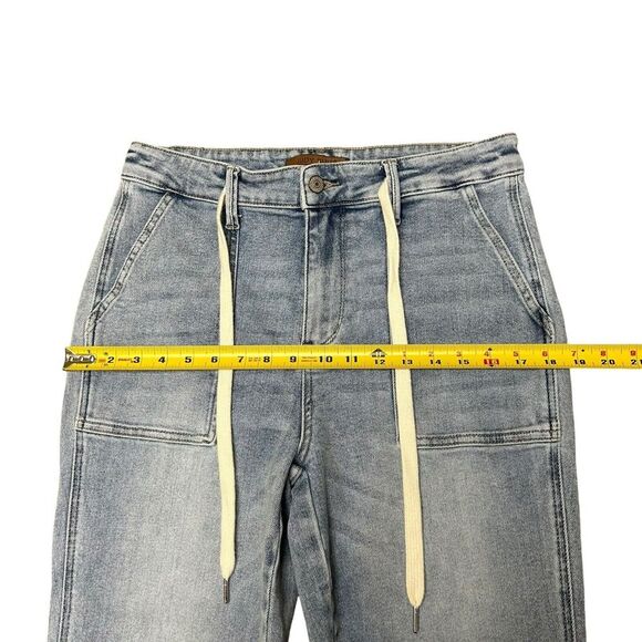 Judy Blue SATURDAY MORNING HIGH RISE JOGGER BOYFRIEND Blue JEANS 9/29 31x31 - Picture 9 of 13